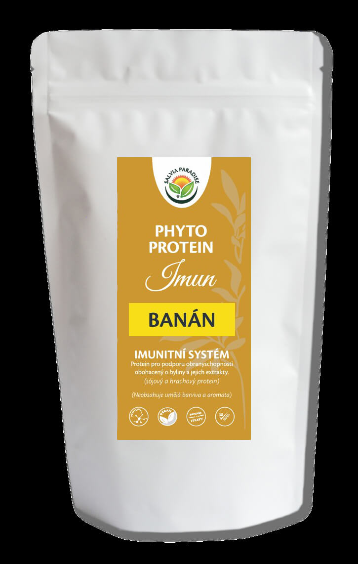 Zobrazit detail výrobku Salvia Paradise Phyto Protein Imun 300 g Banán + 2 měsíce na vrácení zboží