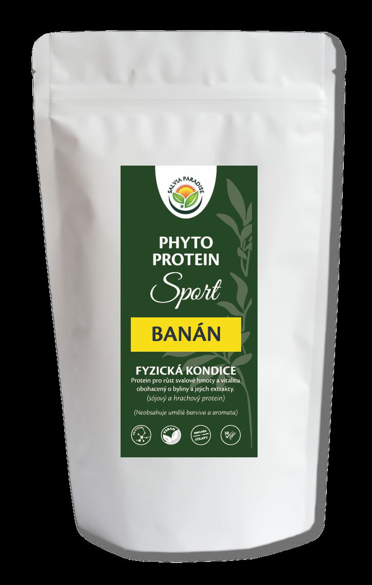 Zobrazit detail výrobku Salvia Paradise Phyto Protein Sport 300 g Banán + 2 měsíce na vrácení zboží