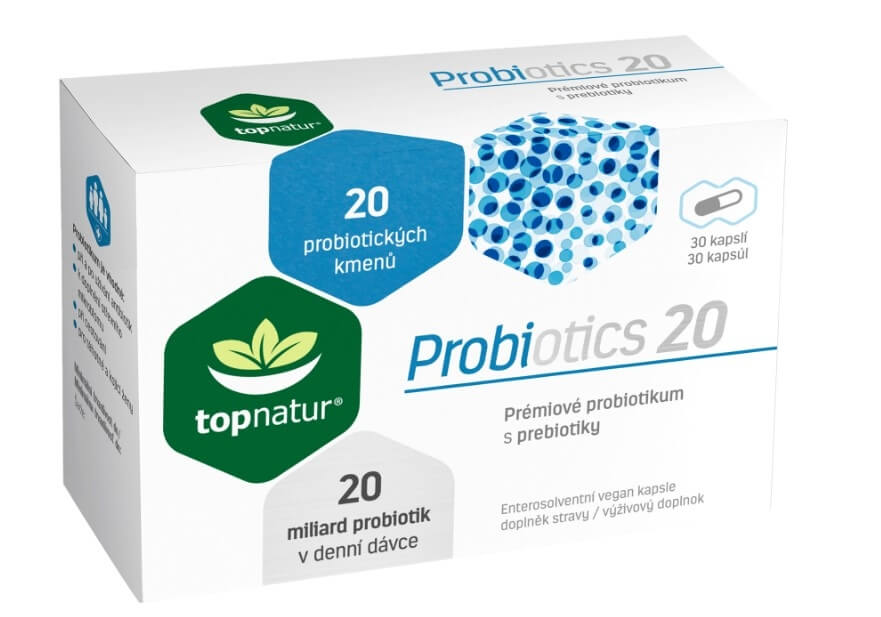 Zobrazit detail výrobku Topnatur Probiotics 20 Topnatur - 30 kapslí + 2 měsíce na vrácení zboží