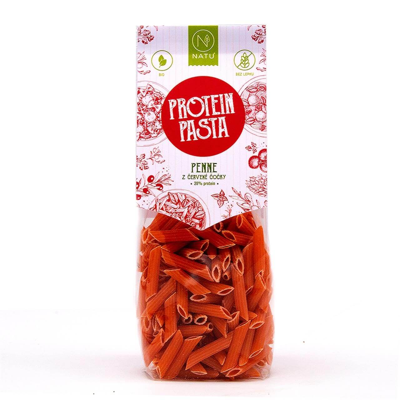 Zobrazit detail výrobku Natu Protein pasta Penne z červené čočky BIO 250 g + 2 měsíce na vrácení zboží