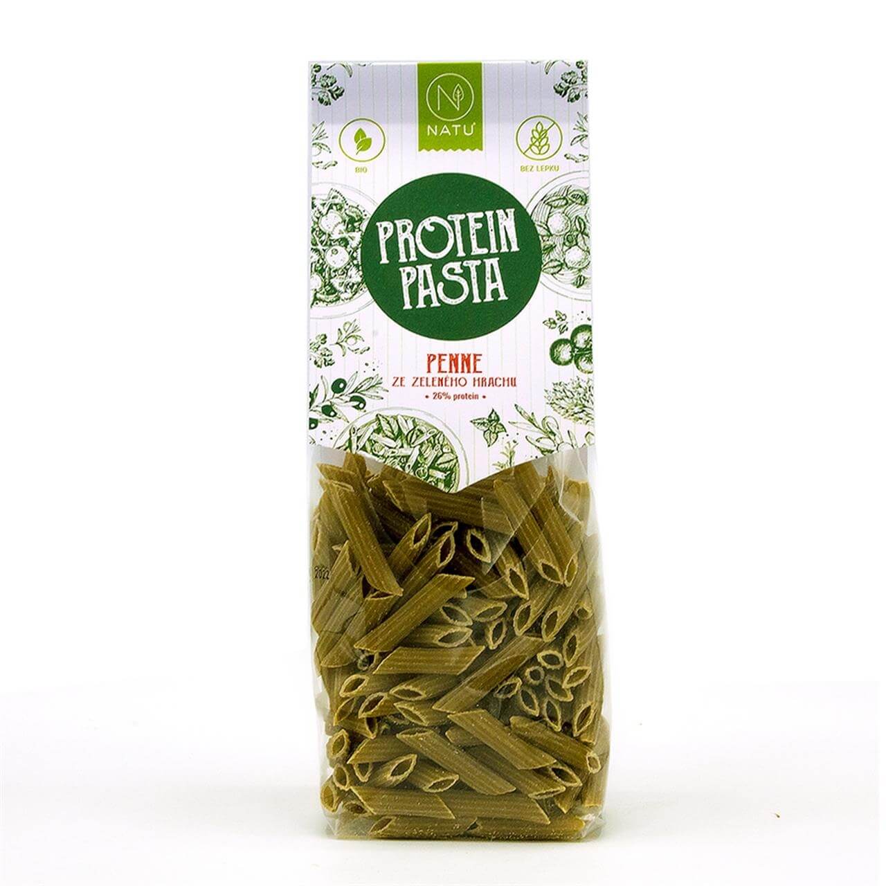 Zobrazit detail výrobku Natu Protein pasta Penne ze zeleného hrachu BIO 250 g + 2 měsíce na vrácení zboží