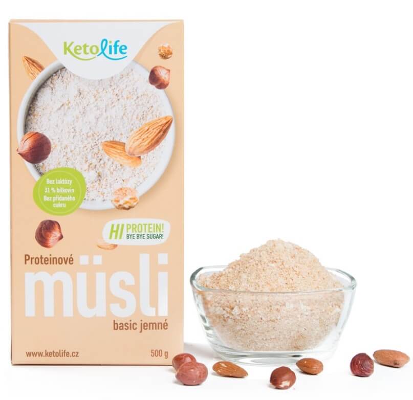 Zobrazit detail výrobku KetoLife Proteinové müsli - Basic jemné 500 g + 2 měsíce na vrácení zboží Zobrazit detail výrobku KetoLife Proteinové müsli - Basic jemné 500 g + 2 měsíce na vrácení zboží