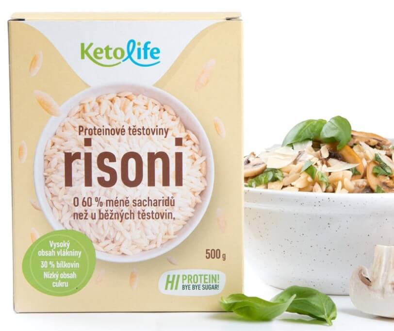 Zobrazit detail výrobku KetoLife Proteinové těstoviny - Risoni 500 g