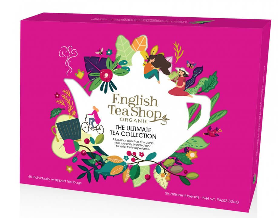 Zobrazit detail výrobku English Tea Shop Dárková sada The Ultimate růžová BIO v papírové kazetě 48 sáčků + 2 měsíce na vrácení zboží