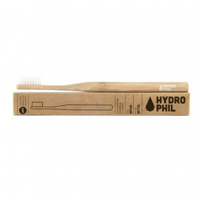 Zobrazit detail výrobku Hydrophil Bambusový kartáček medium Natural + 2 měsíce na vrácení zboží