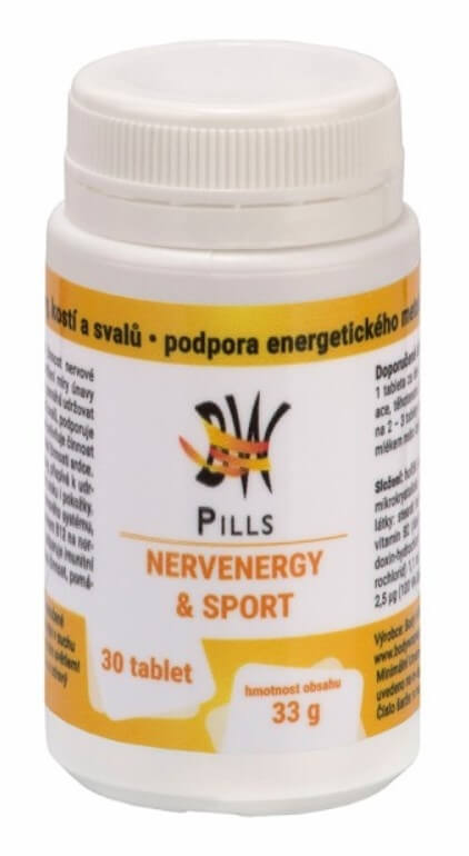 Zobrazit detail výrobku Body Wraps Pills BW Pills NervEnergy&Sport 30 tablet + 2 měsíce na vrácení zboží