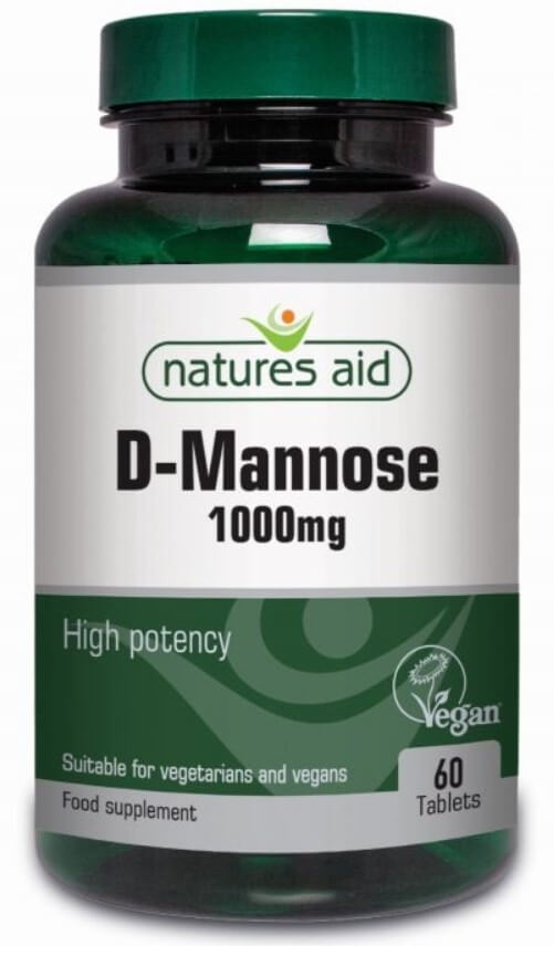 Zobrazit detail výrobku Natures Aid D-manóza 1000 mg 60 tablet