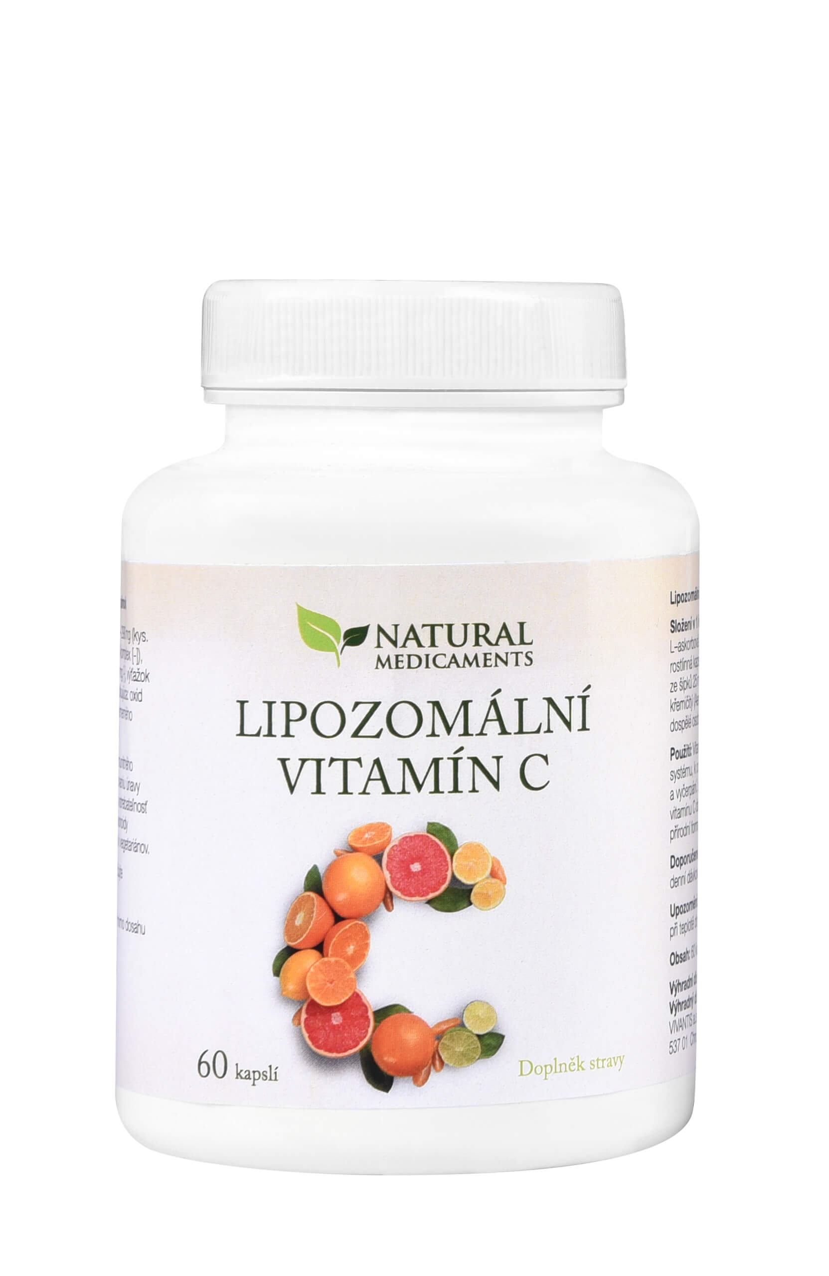 Zobrazit detail výrobku Natural Medicaments Lipozomální vitamín C 60 kapslí + 2 měsíce na vrácení zboží