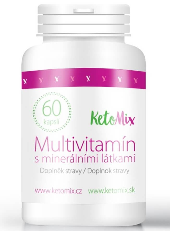 Zobrazit detail výrobku KetoMix Multivitamín s minerálními látkami 60 kapslí + 2 měsíce na vrácení zboží