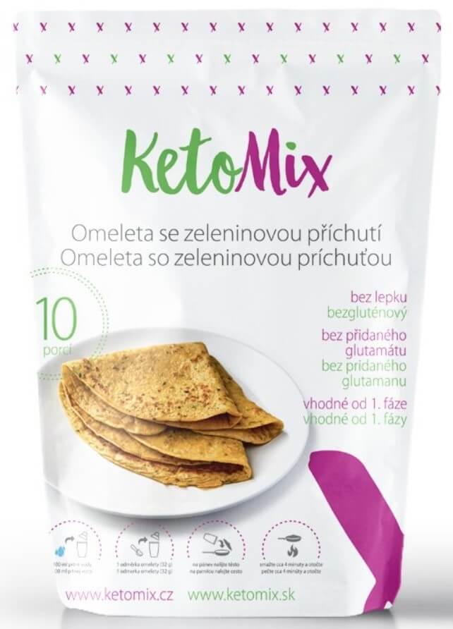 Zobrazit detail výrobku KetoMix Proteinová omeleta 320 g (10 porcí) - se zeleninovou příchutí + 2 měsíce na vrácení zboží