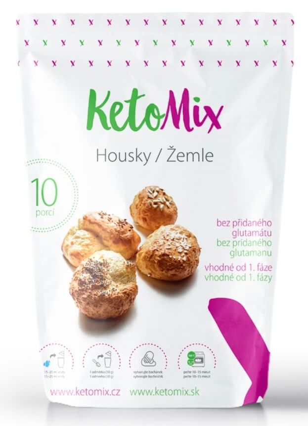 Zobrazit detail výrobku KetoMix Proteinové houstičky 300 g (10 porcí) + 2 měsíce na vrácení zboží