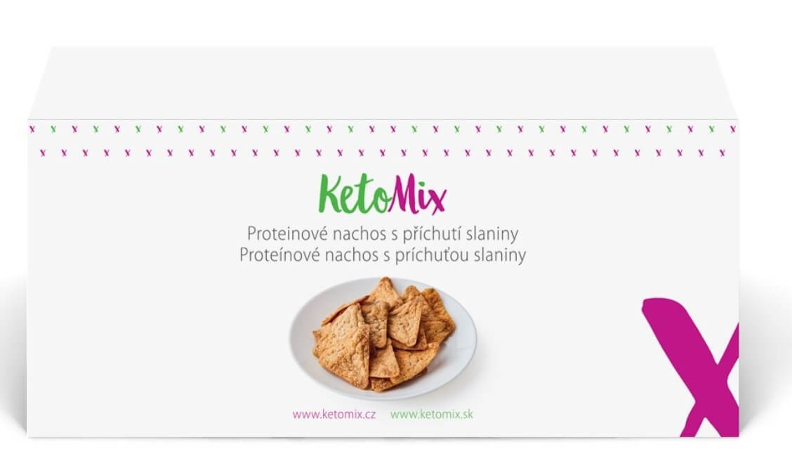 Zobrazit detail výrobku KetoMix Proteinové nachos - slanina (4 porce) + 2 měsíce na vrácení zboží