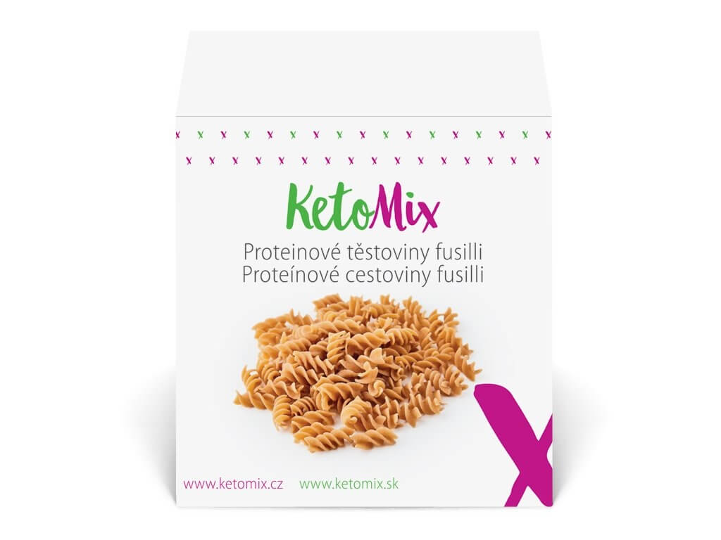 Zobrazit detail výrobku KetoMix Proteinové těstoviny fusilli (10 porcí) + 2 měsíce na vrácení zboží