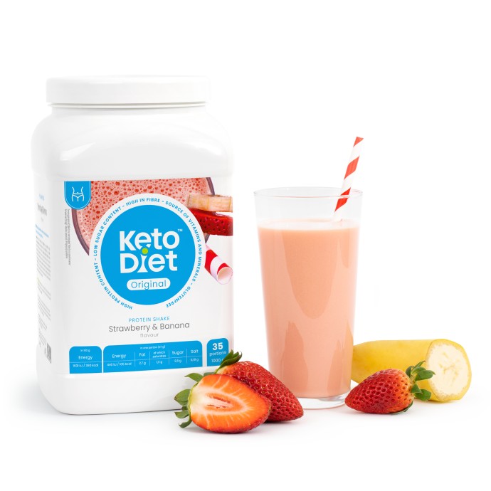 Zobrazit detail výrobku KetoDiet Proteinový nápoj příchuť jahoda a banán 35 porcí