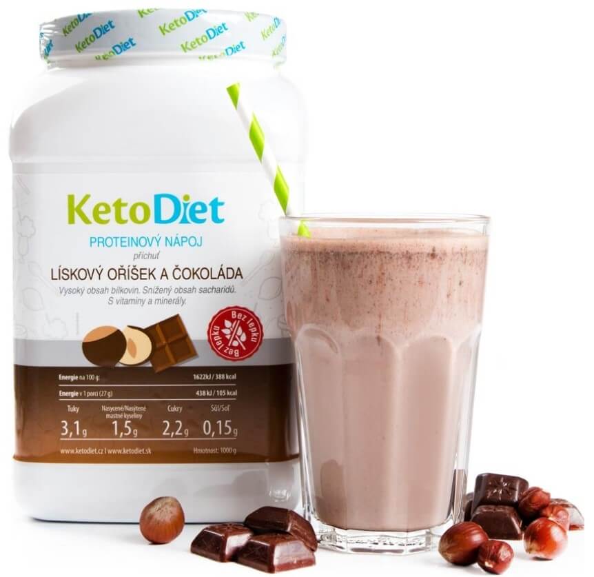 Zobrazit detail výrobku KetoDiet Proteinový nápoj příchuť lískový oříšek a čokoláda 35 porcí + 2 měsíce na vrácení zboží