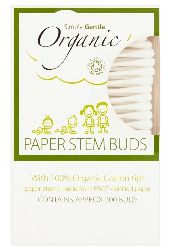 Zobrazit detail výrobku Simply Gentle Organické vatové tyčinky Simply Gentle (200 ks)
