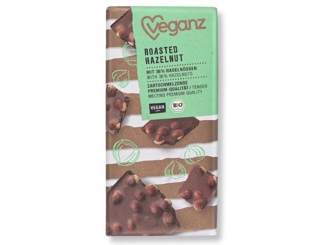 Zobrazit detail výrobku Veganz Čokoláda s praženými lískovými ořechy, Bio 90 g