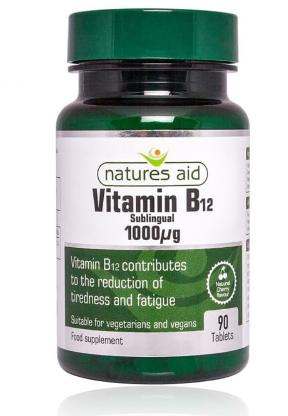 Zobrazit detail výrobku Natures Aid Vitamin B12 - 1000 mcg - sublingvální 90 tablet + 2 měsíce na vrácení zboží
