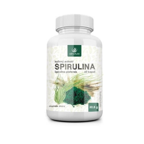 Zobrazit detail výrobku Allnature Spirulina bylinný extrakt 60 kapslí + 2 měsíce na vrácení zboží