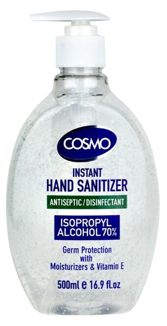 Zobrazit detail výrobku Cosmo Dezinfekční gel na ruce s antibakteriální přísadou 500 ml + 2 měsíce na vrácení zboží