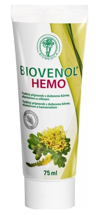 Zobrazit detail výrobku Biomedica Biovenol Hemo 75 ml + 2 měsíce na vrácení zboží