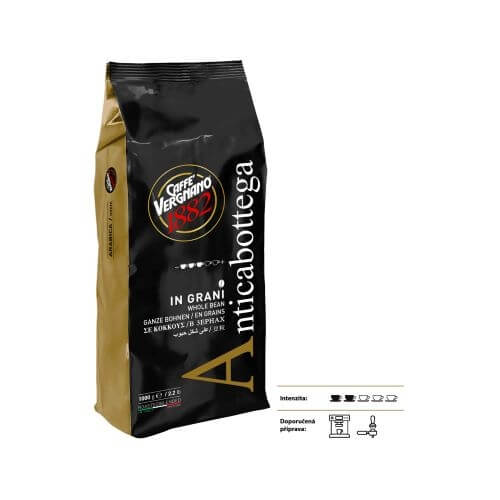 Zobrazit detail výrobku CASA DEL CAFE VERGNANO Káva zrnková Vergnano Antica Bottega 1 kg + 2 měsíce na vrácení zboží