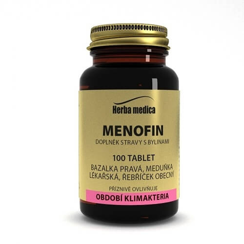 HerbaMedica Menofin - hormonální rovnováha, 100 tbl.