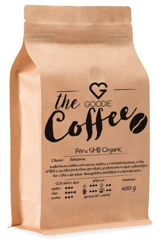 Zobrazit detail výrobku Goodie Káva zrnková - Peru SHB Organic 400 g