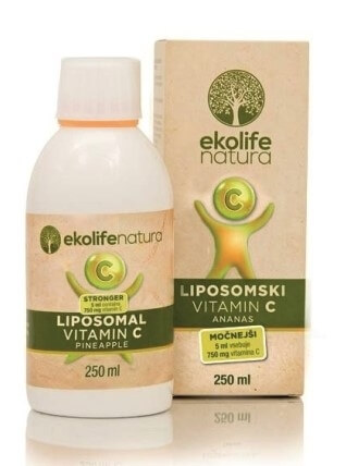 Zobrazit detail výrobku Ekolife Natura Liposomal Vitamin C 750 mg 250 ml ananas STRONG + 2 měsíce na vrácení zboží