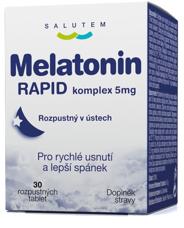 Zobrazit detail výrobku SALUTEM Pharma Melatonin Rapid komplex 5 mg 30 tablet + 2 měsíce na vrácení zboží