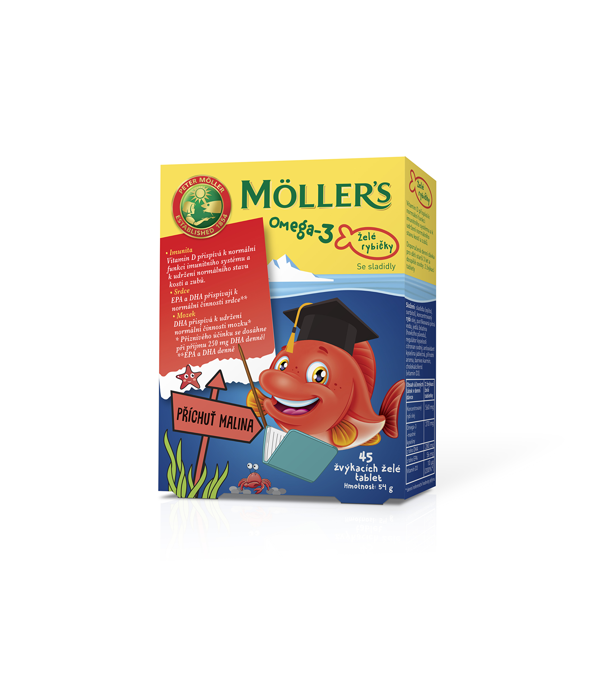 Möller´s Möller`s želé rybičky 45 želé