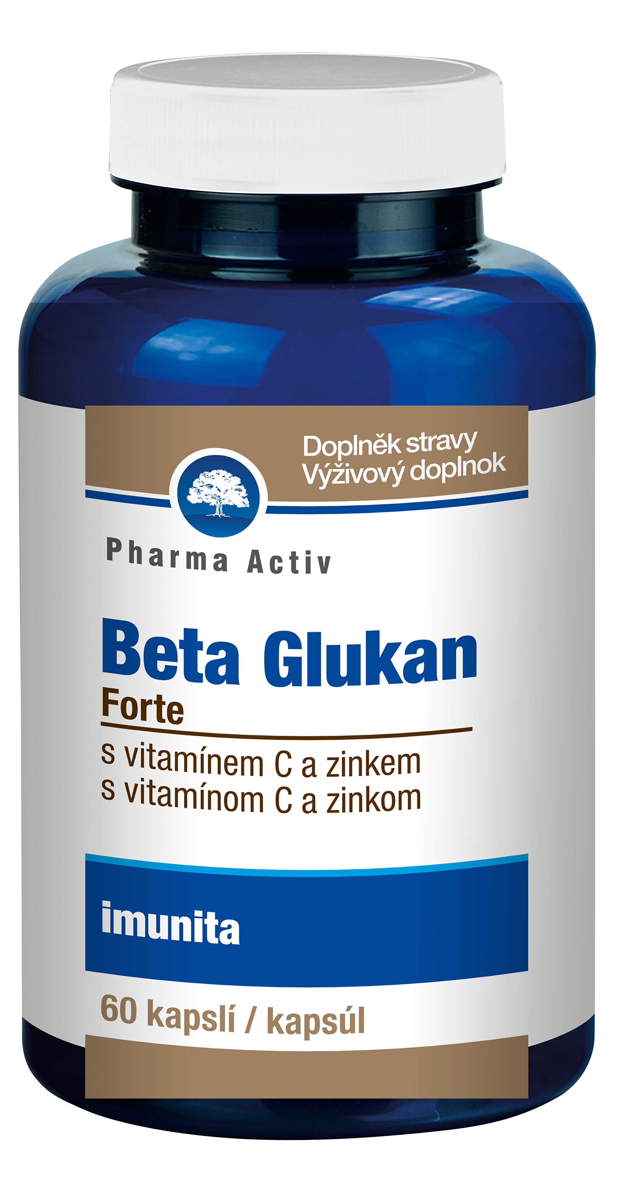 Pharma Activ Beta Glukán Forte, 60 kapslí
