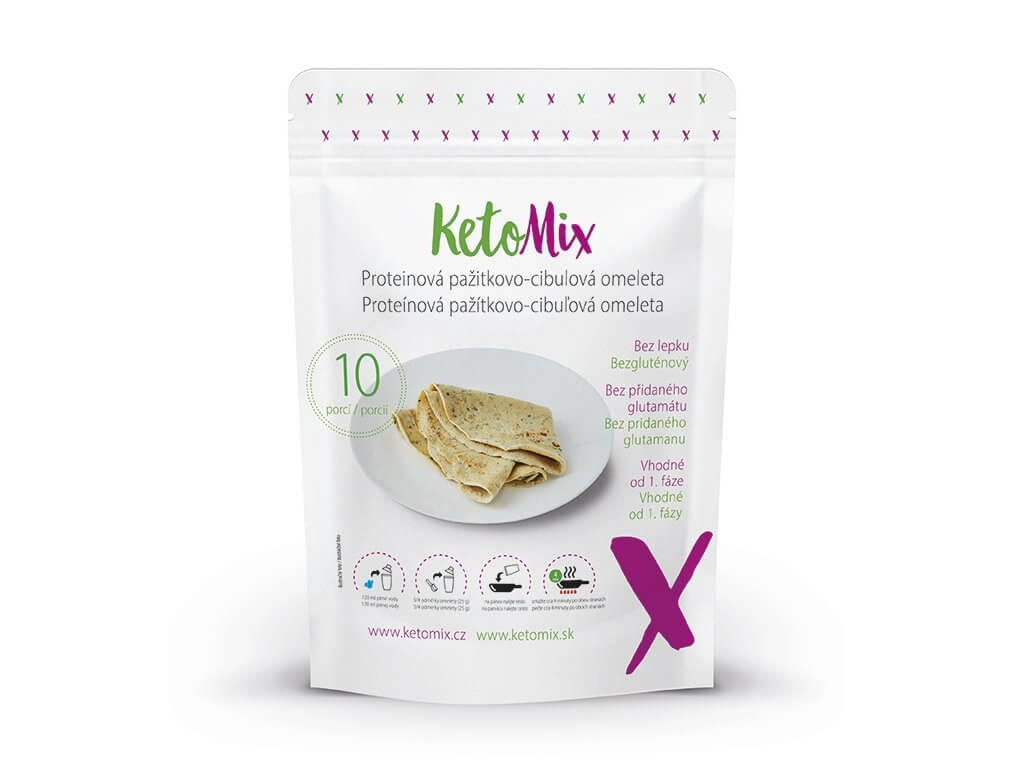 Zobrazit detail výrobku KetoMix Proteinová pažitkovo-cibulová omeleta (10 porcí)