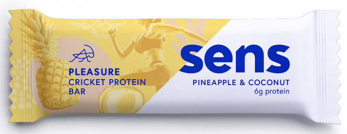 Zobrazit detail výrobku SENS SENS Pleasure Protein tyčinka s cvrččí moukou - Ananas & Kokos 40 g + 2 měsíce na vrácení zboží