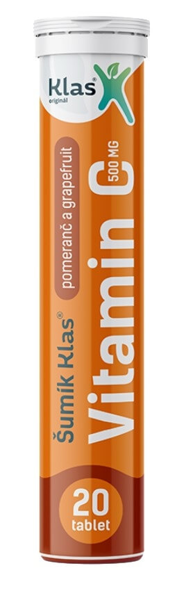 Zobrazit detail výrobku Klas Šumík Klas Vitamin C 500 mg 20 tablet + 2 měsíce na vrácení zboží