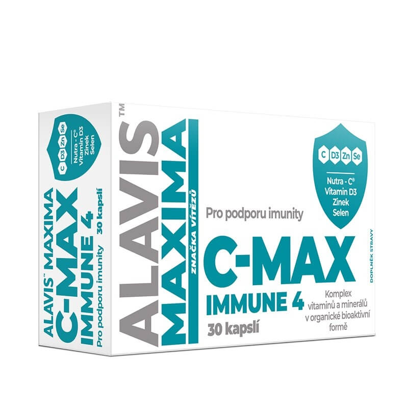 Zobrazit detail výrobku Alavis Alavis MAXIMA C-Max immune 4 30 kapslí + 2 měsíce na vrácení zboží