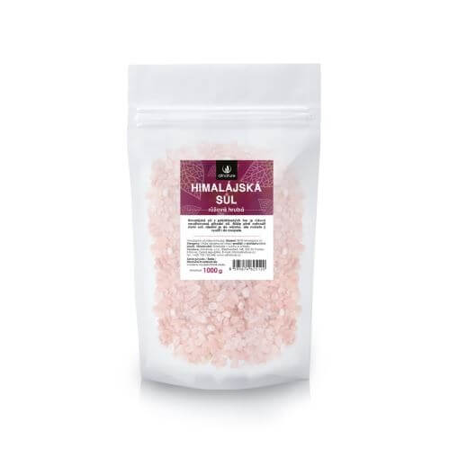Zobrazit detail výrobku Allnature Himalájská sůl růžová hrubá 1 000 g + 2 měsíce na vrácení zboží