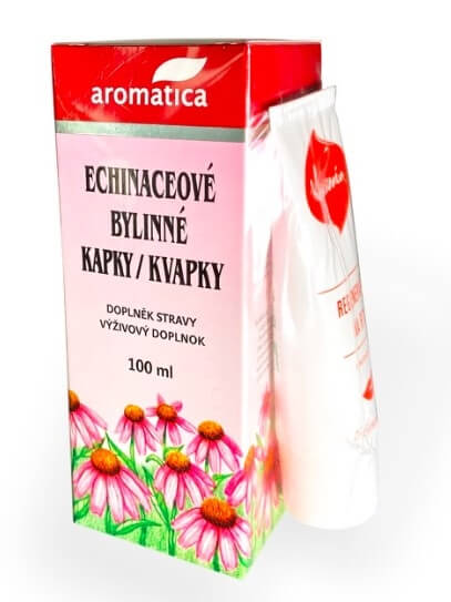 Aromatica Echinaceové kapky 100 ml + Kosmín na rty ZDARMA