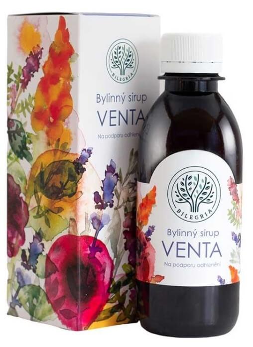 Zobrazit detail výrobku Bilegria VENTA bylinný sirup na podporu odhlenění se šalvějí a slézem 200 ml + 2 měsíce na vrácení zboží