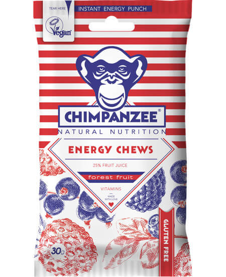 Zobrazit detail výrobku Chimpanzee Energy chews Forest Fruit 30 g + 2 měsíce na vrácení zboží