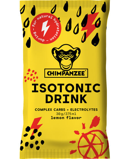 Zobrazit detail výrobku Chimpanzee Isotonic drink Lemon 30 g + 2 měsíce na vrácení zboží