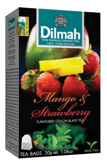 Zobrazit detail výrobku Dilmah Čaj černý, Mango, Jahoda 20 ks + 2 měsíce na vrácení zboží