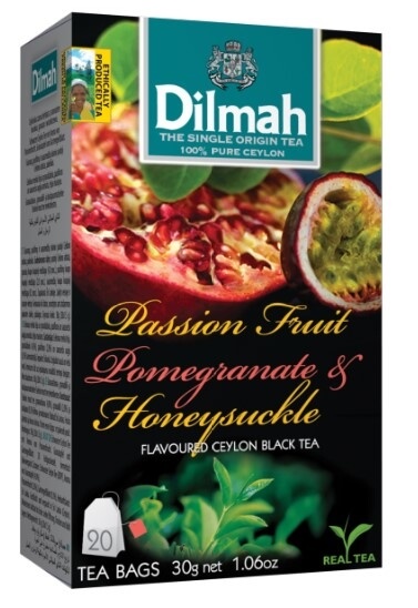 Zobrazit detail výrobku Dilmah Čaj černý Maracuja Granátové jablko Zimolez 20 ks + 2 měsíce na vrácení zboží