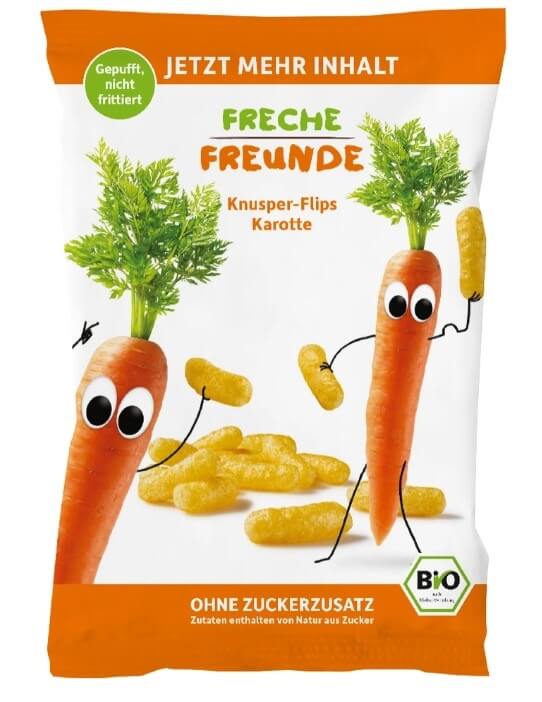 Zobrazit detail výrobku Freche Freunde BIO Křupky Kukuřice a mrkev 30 g + 2 měsíce na vrácení zboží