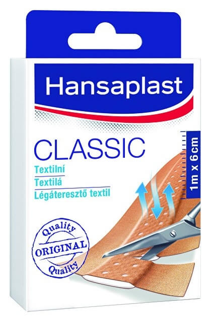 Hansaplast Textilní náplast Classic 1 m x 6 cm