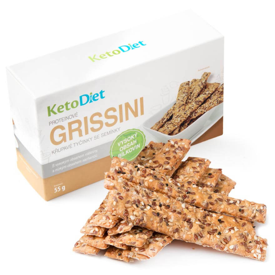 Zobrazit detail výrobku KetoDiet Proteinové grissini (2 porce) + 2 měsíce na vrácení zboží