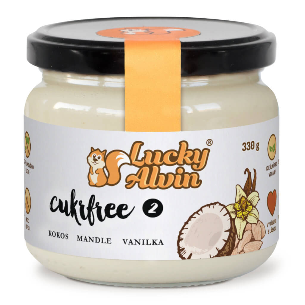 Zobrazit detail výrobku Lucky Alvin Cukrfree? kokosovo mandlový krém 330 g Zobrazit detail výrobku Lucky Alvin Cukrfree? kokosovo mandlový krém 330 g
