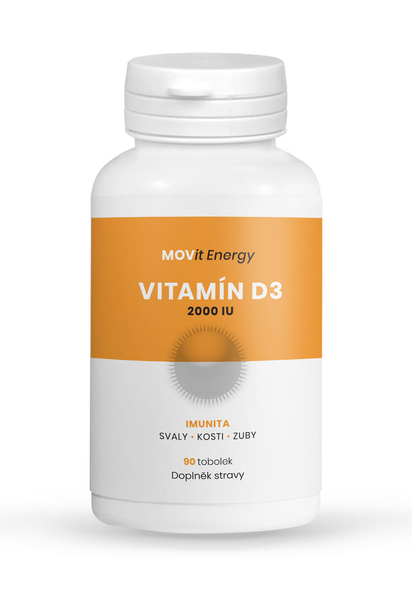 MOVit Energy Vitamin D3 2000 I.U., 50 ucg, 90 tobolek