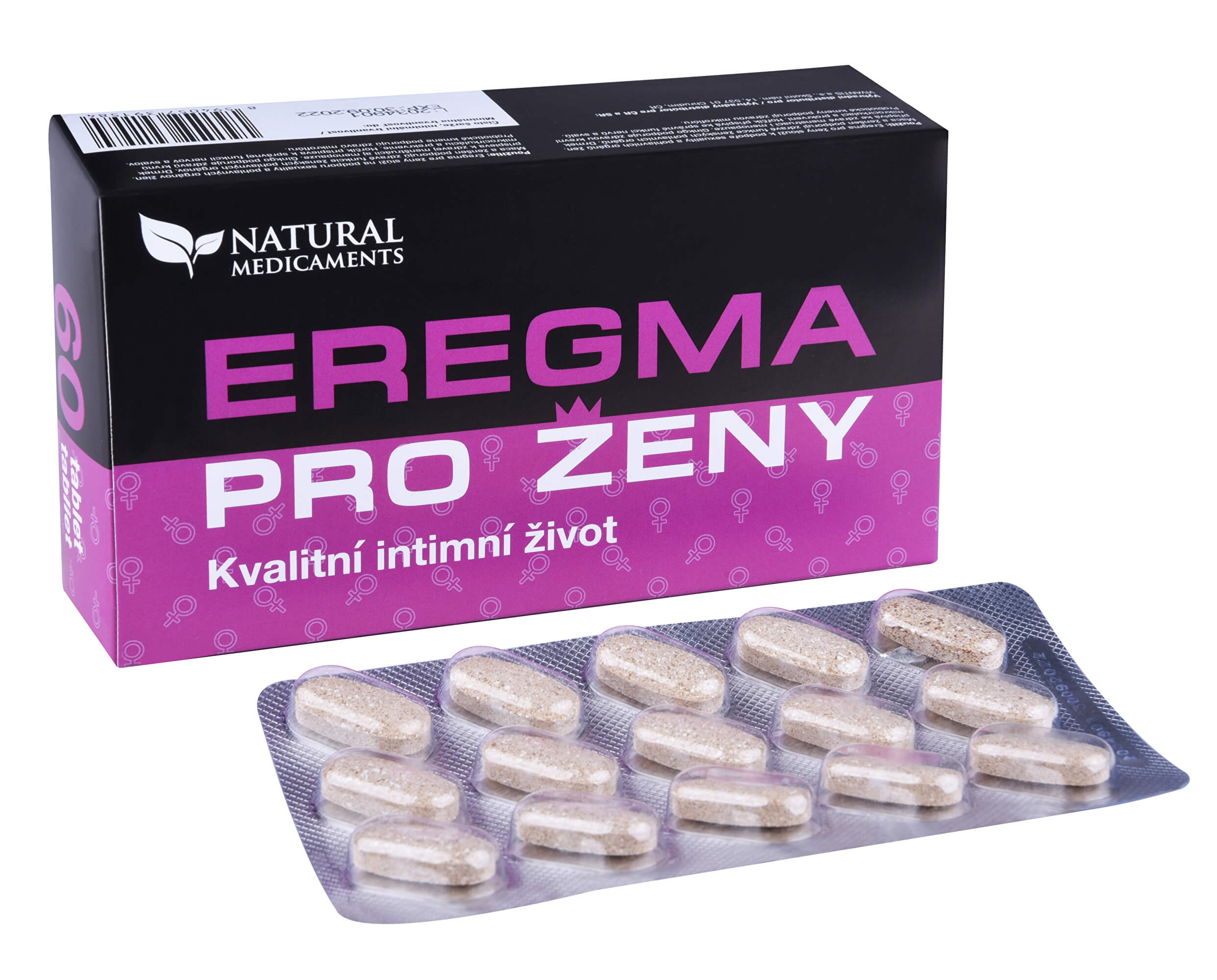 Zobrazit detail výrobku Natural Medicaments Eregma pro ženy 60 tablet + 2 měsíce na vrácení zboží
