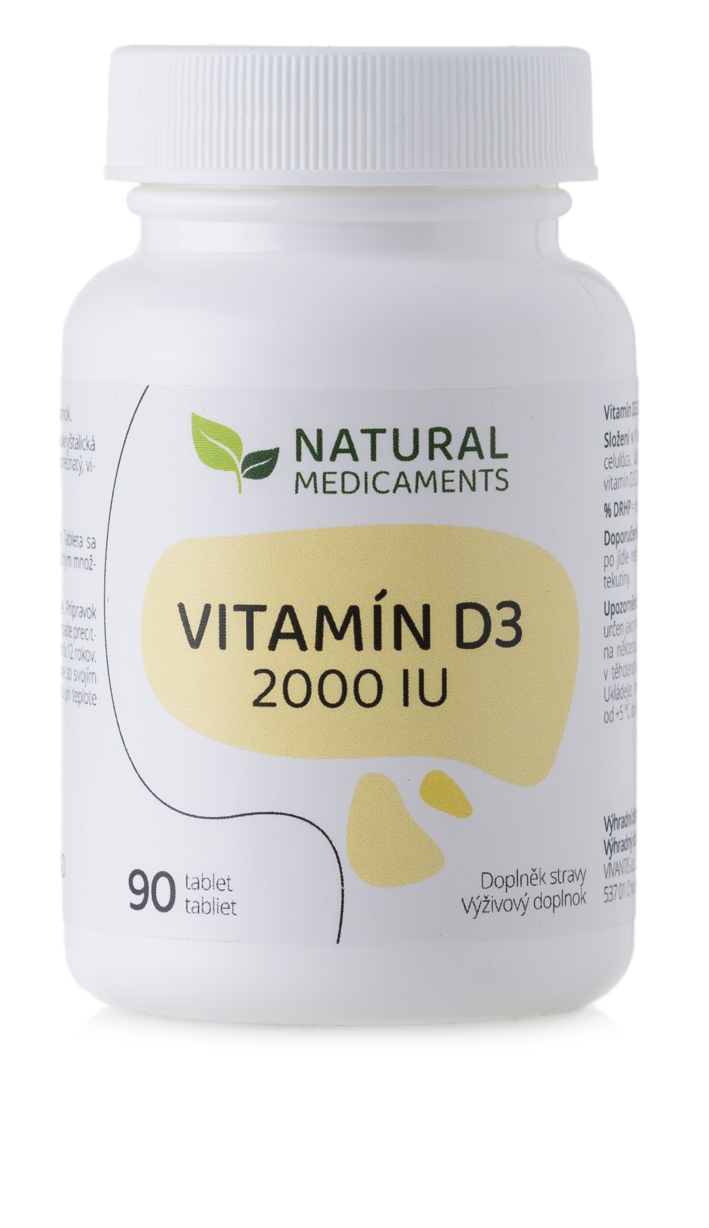 Natural Medicaments Vitamín D3 2000 IU 90 tbl.